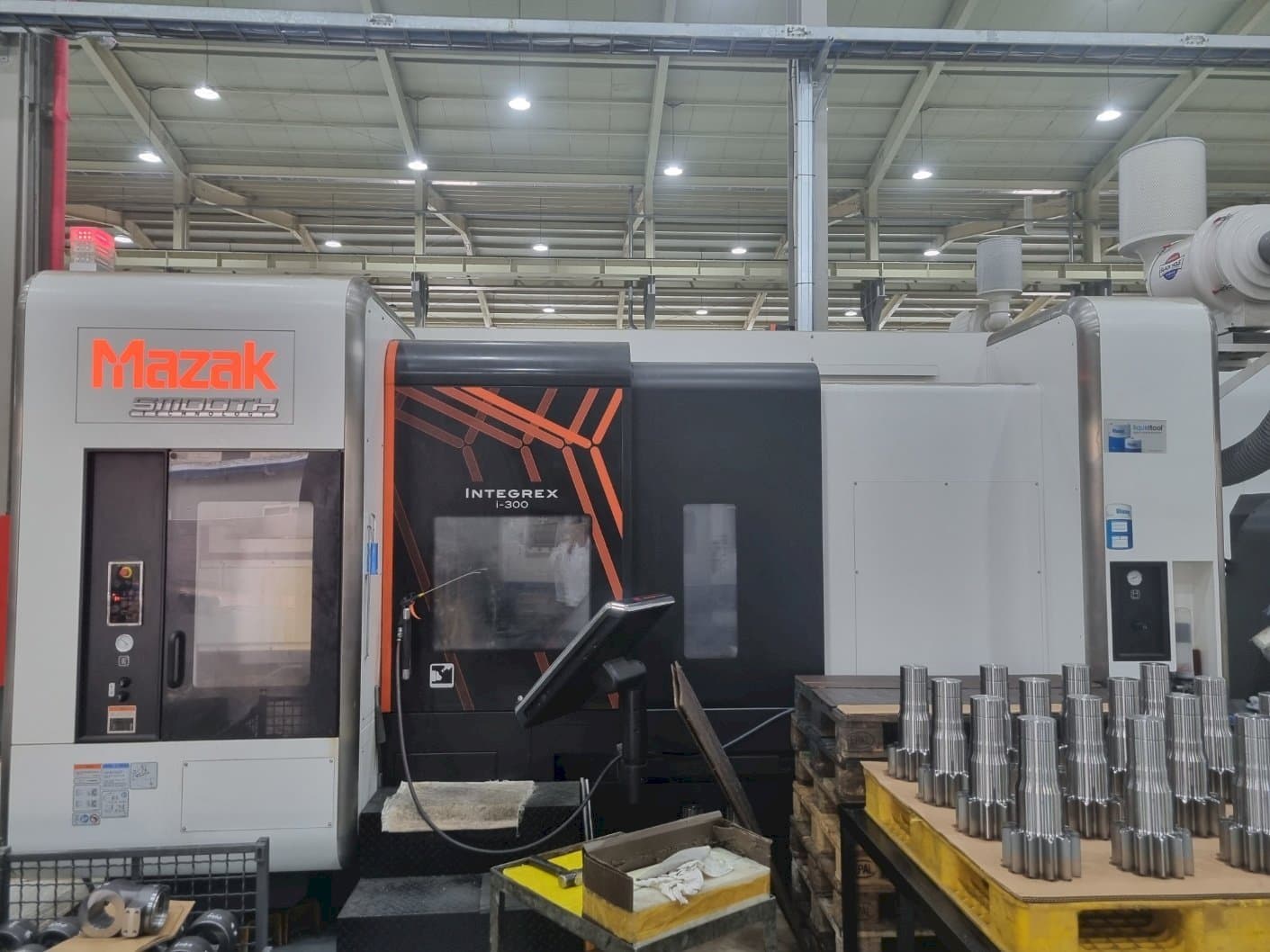 Front view of Mazak   machine