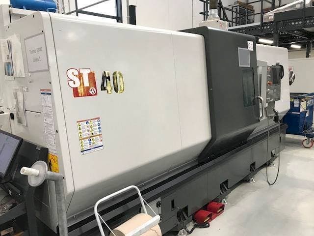 Front view of HAAS ST40  machine