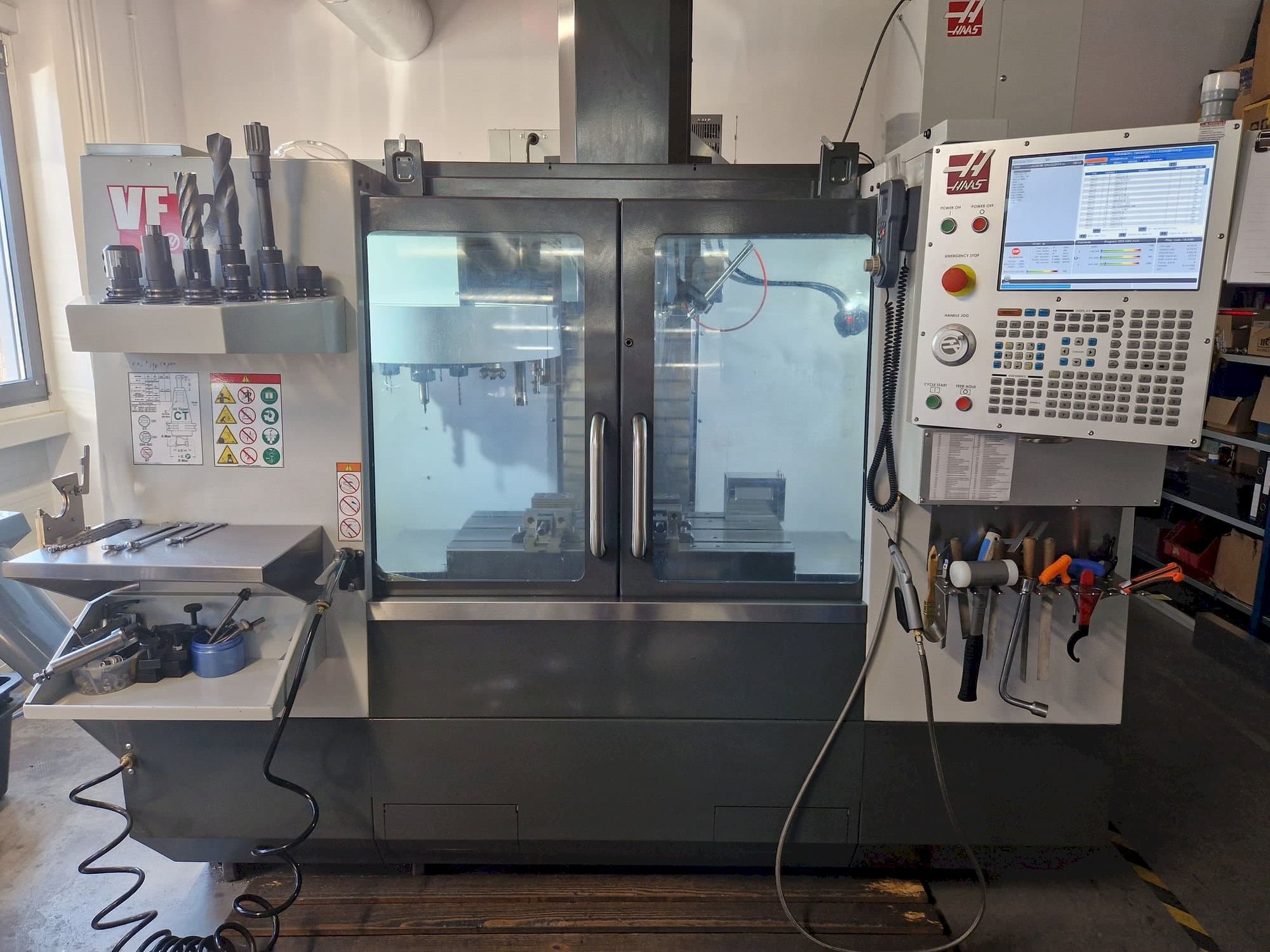 Front view of HAAS VF-2  machine