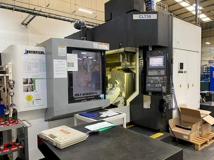 Front view of Okuma MU 6300V-L machine