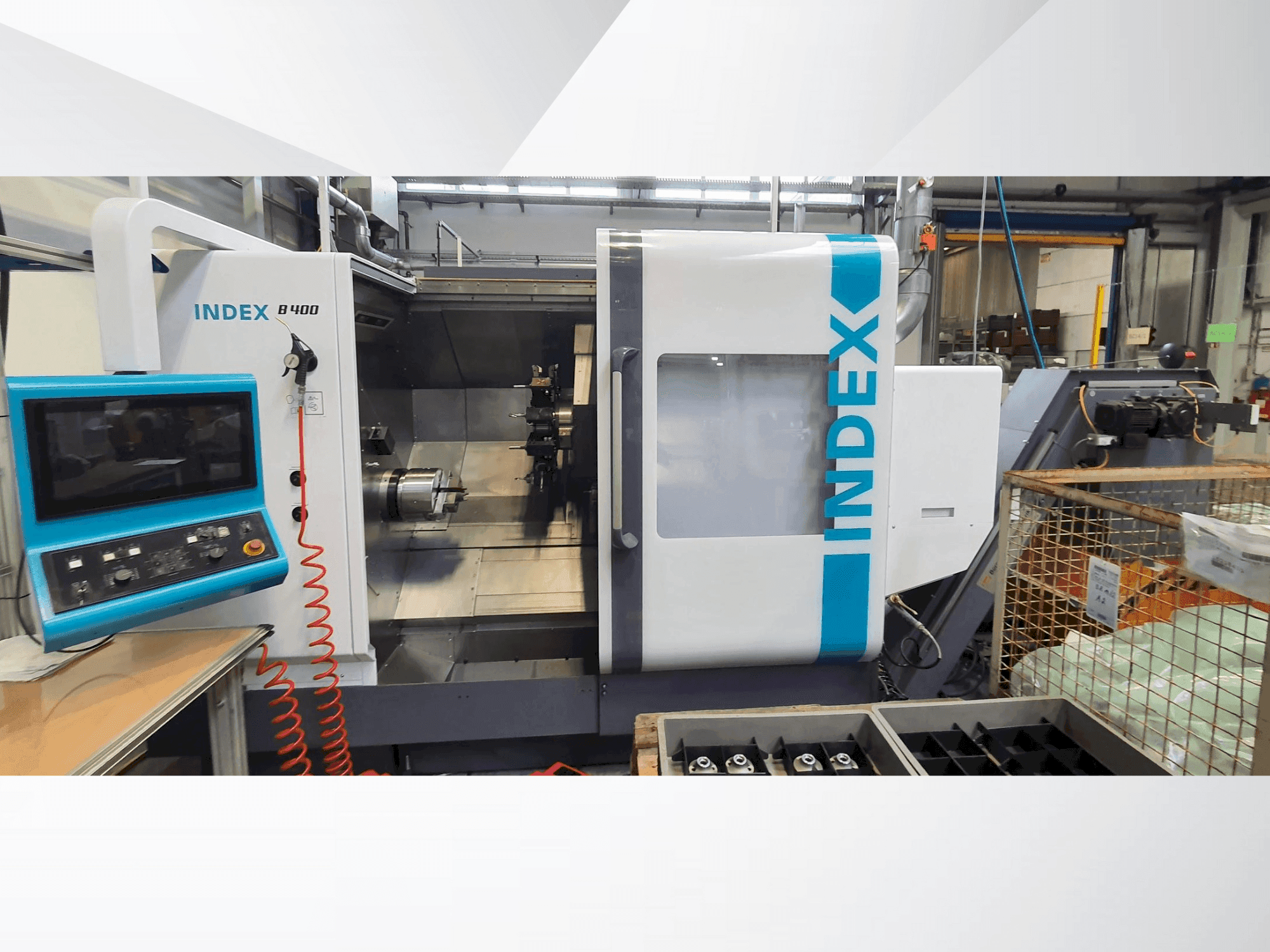 Front view of Index B400  machine