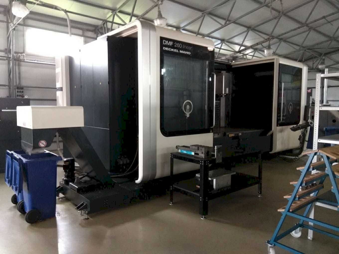 Front view of DECKEL MAHO DMF 260 linear machine