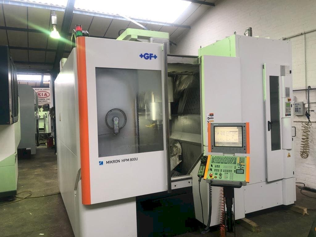 Front view of MIKRON HPM 800U  machine
