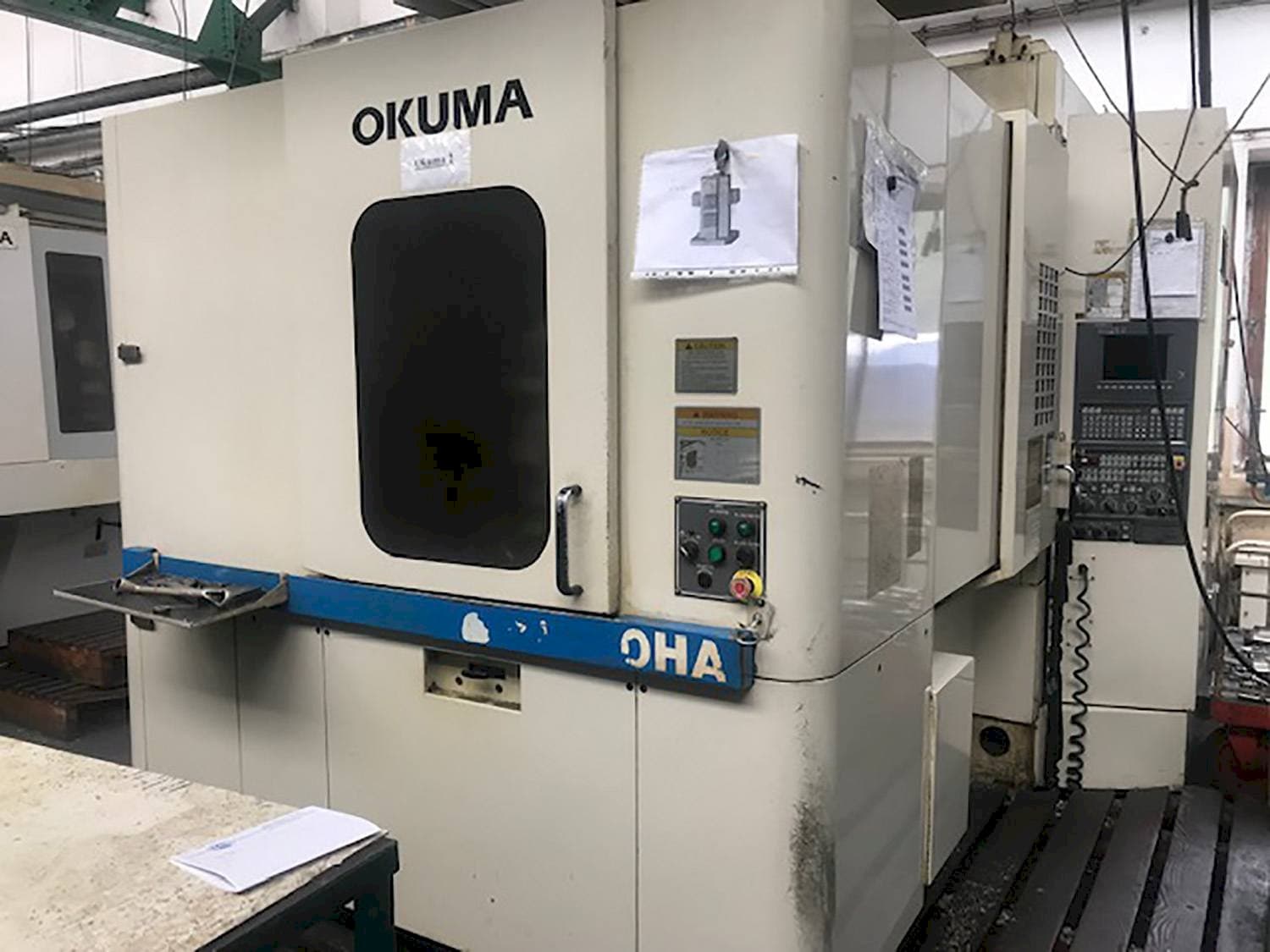 Front view of Okuma MX-40HA machine