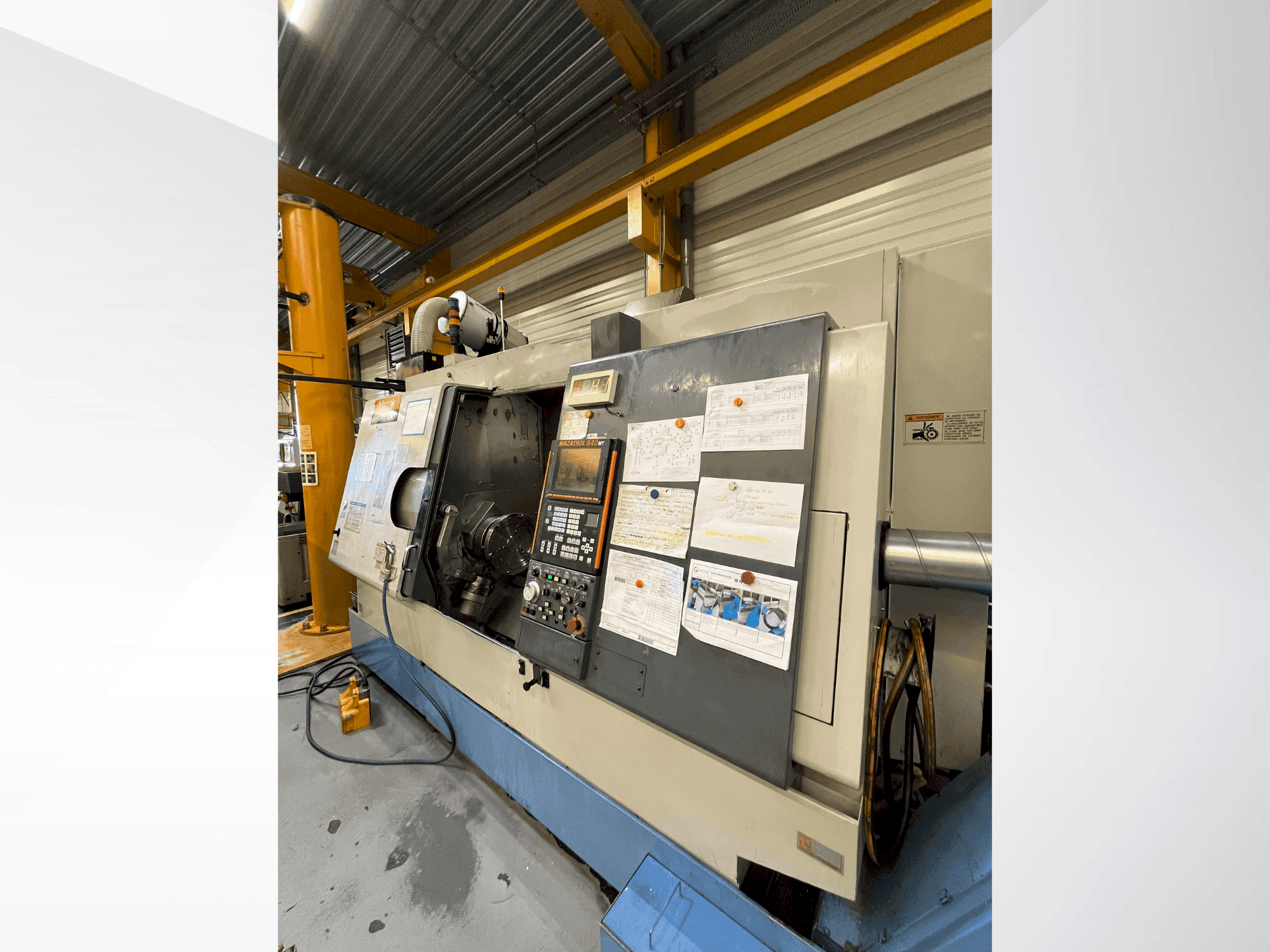 Front view of Mazak Integrex 400Y  machine