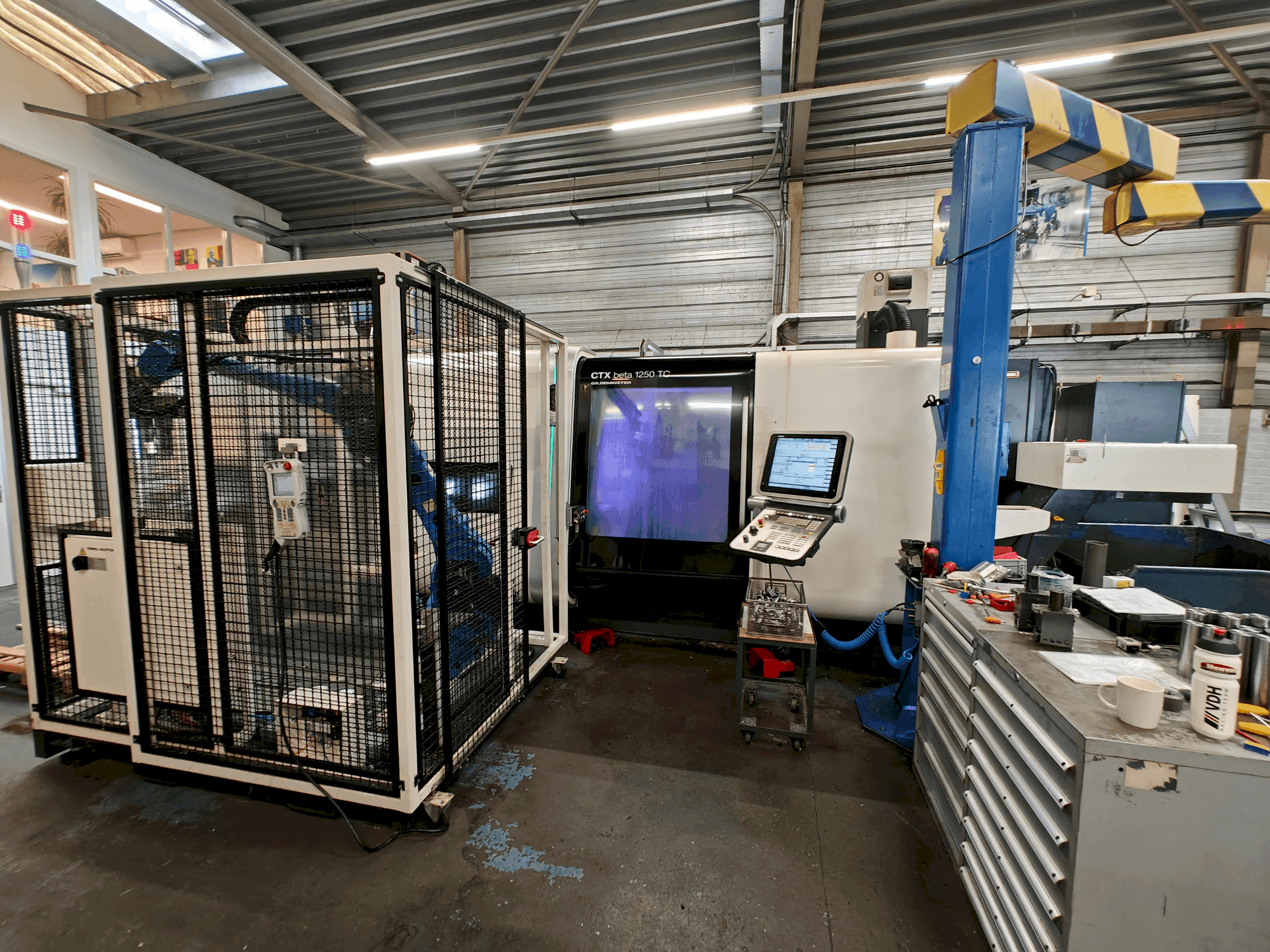 Front view of DMG CTX beta 1250 4 A  machine
