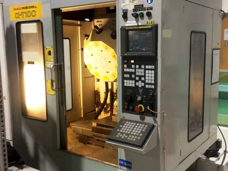 Front view of FANUC RoboDrill Q-T10C machine