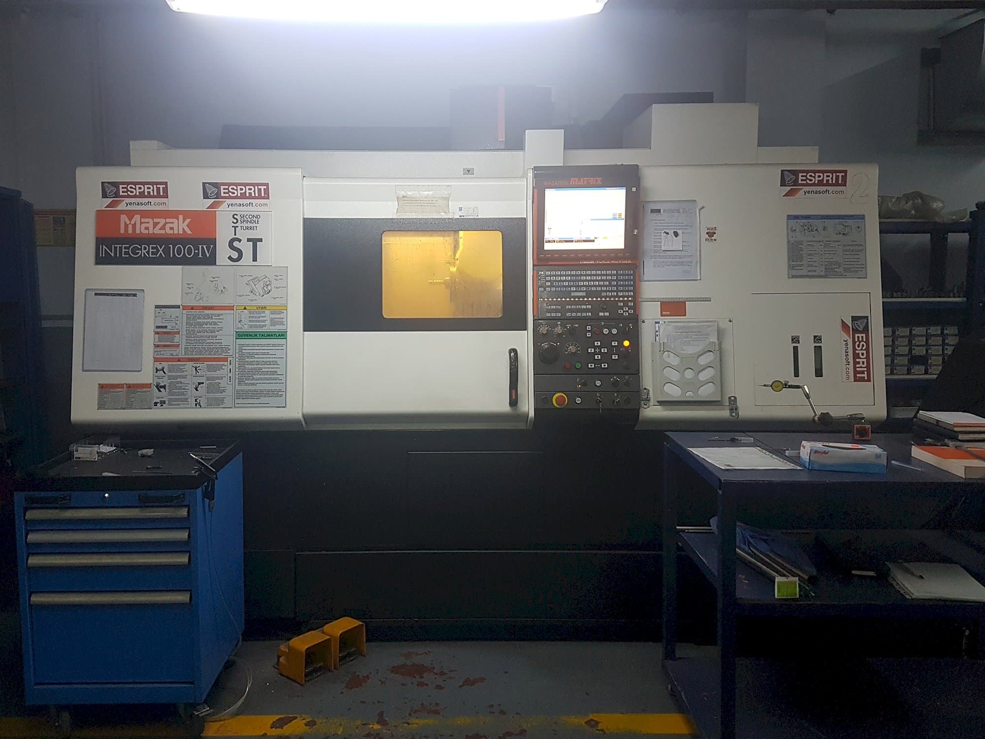 Front view of Mazak Integrex 100-IV machine