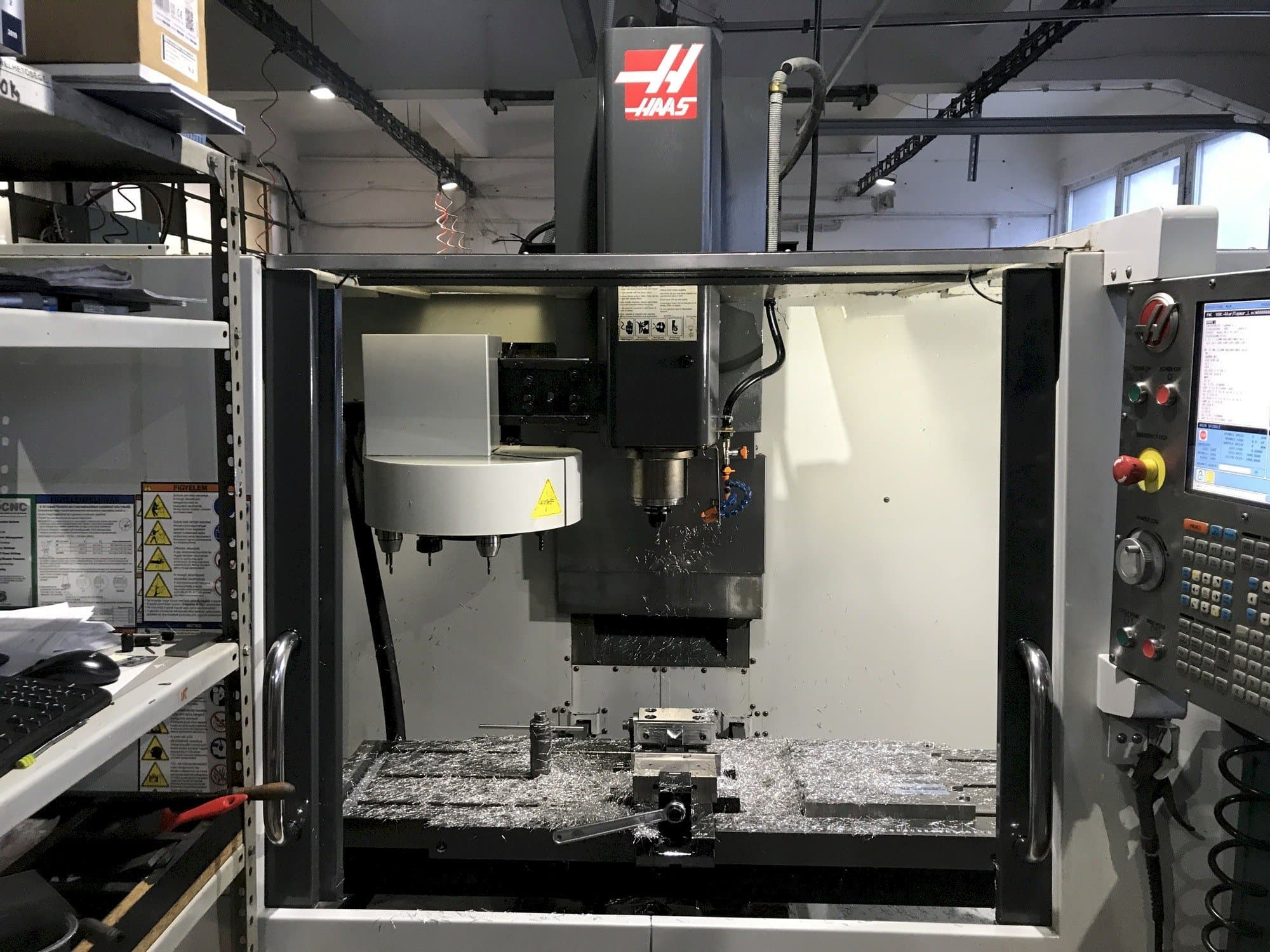 Front view of HAAS TM-3P machine