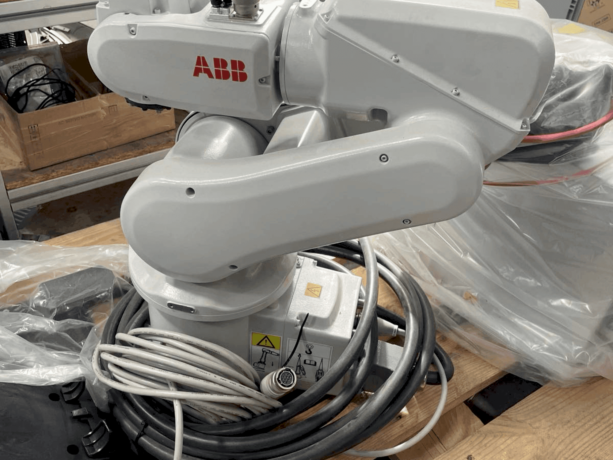Front view of ABB IRB120-3/0.6  machine