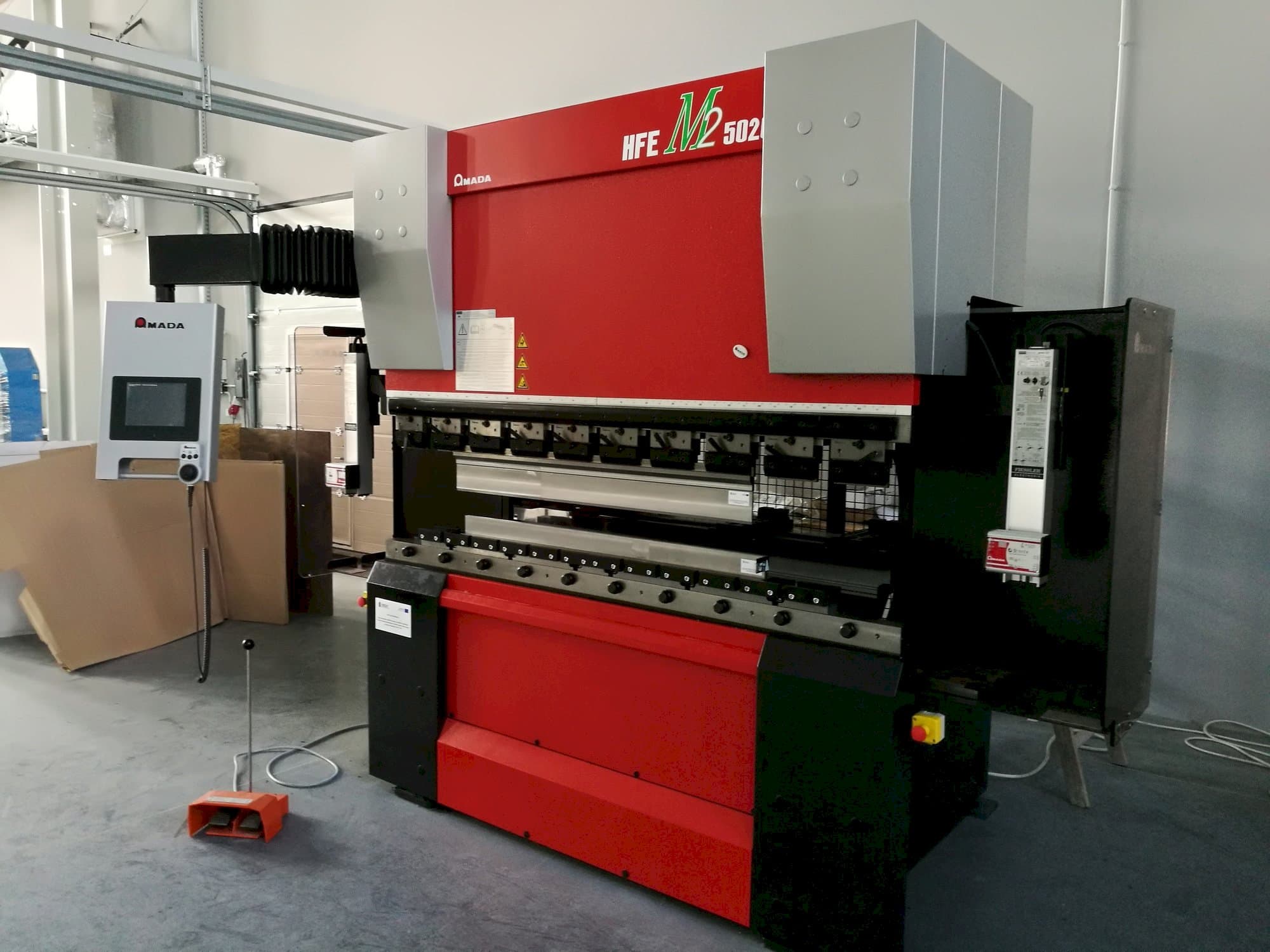 Front view of AMADA HFE M2 5020 machine