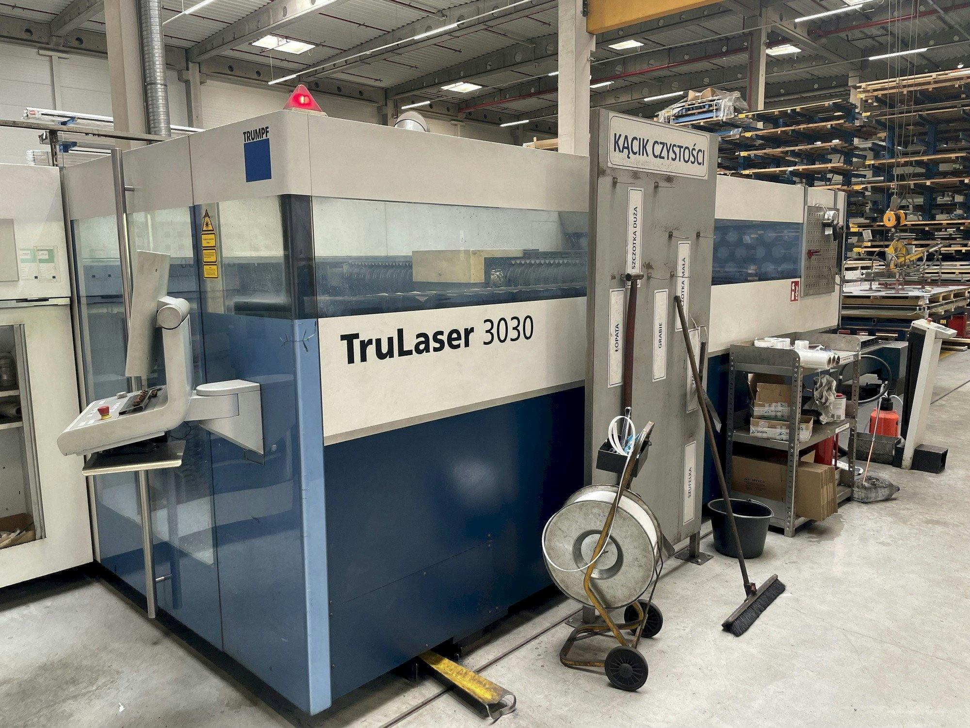 Front view of Trumpf TruLaser 3030  machine