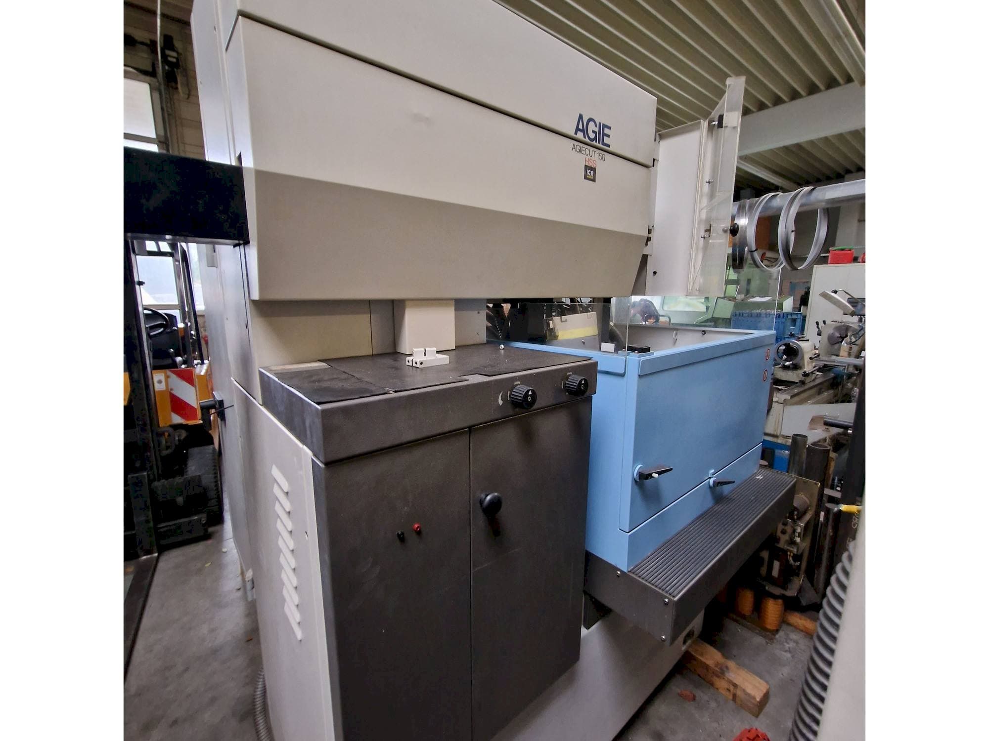 Front view of AGIE AGIECUT 150 HSS machine