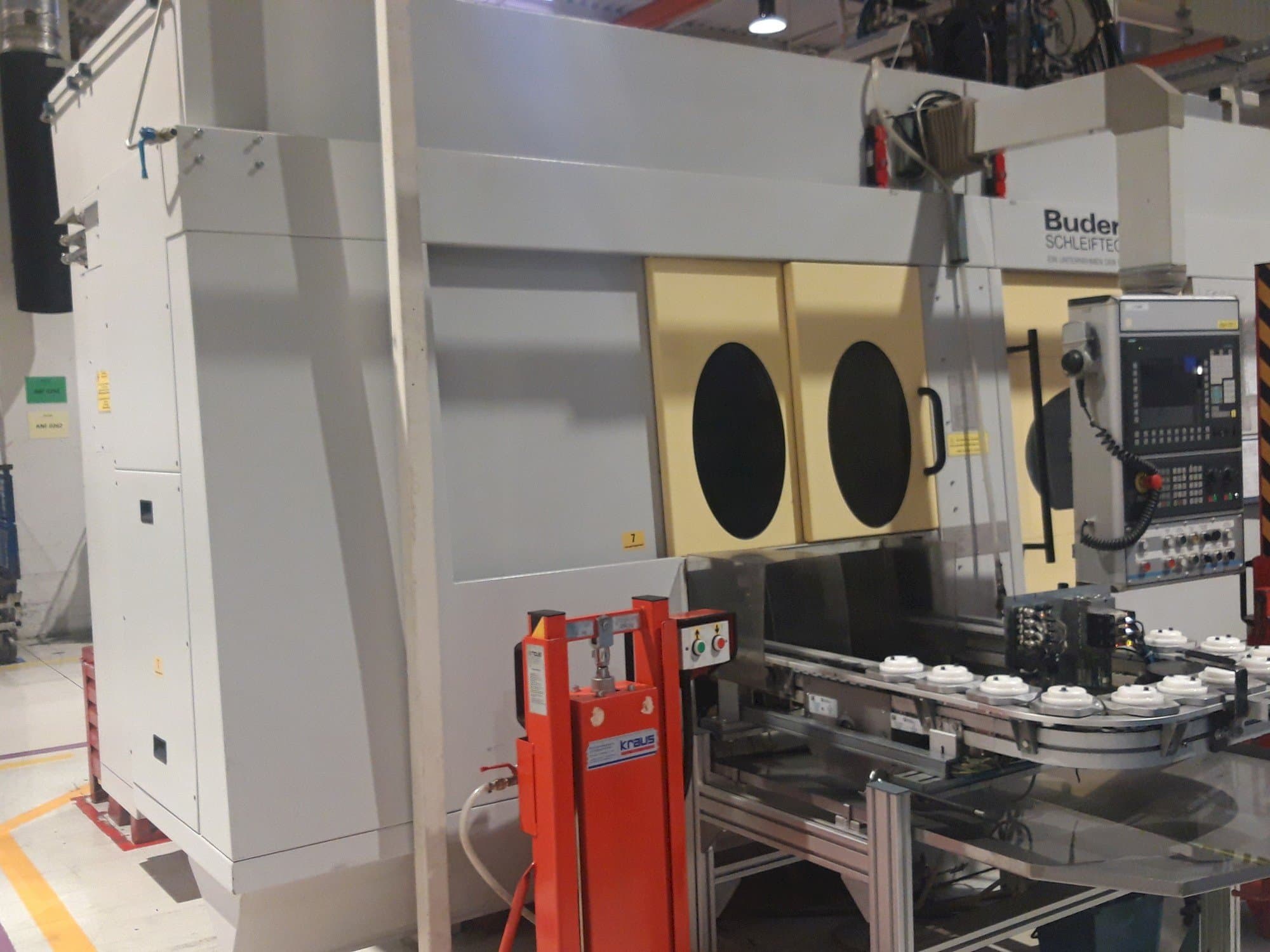 Front view of Budeurus CNC 245 + Automation machine