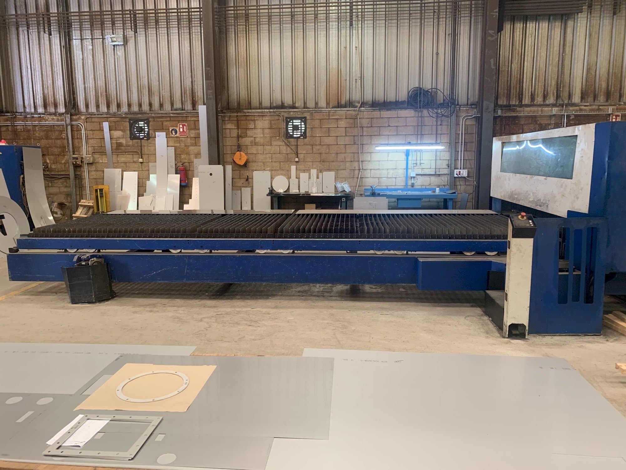 Front view of Trumpf Trumatic L 6050 machine
