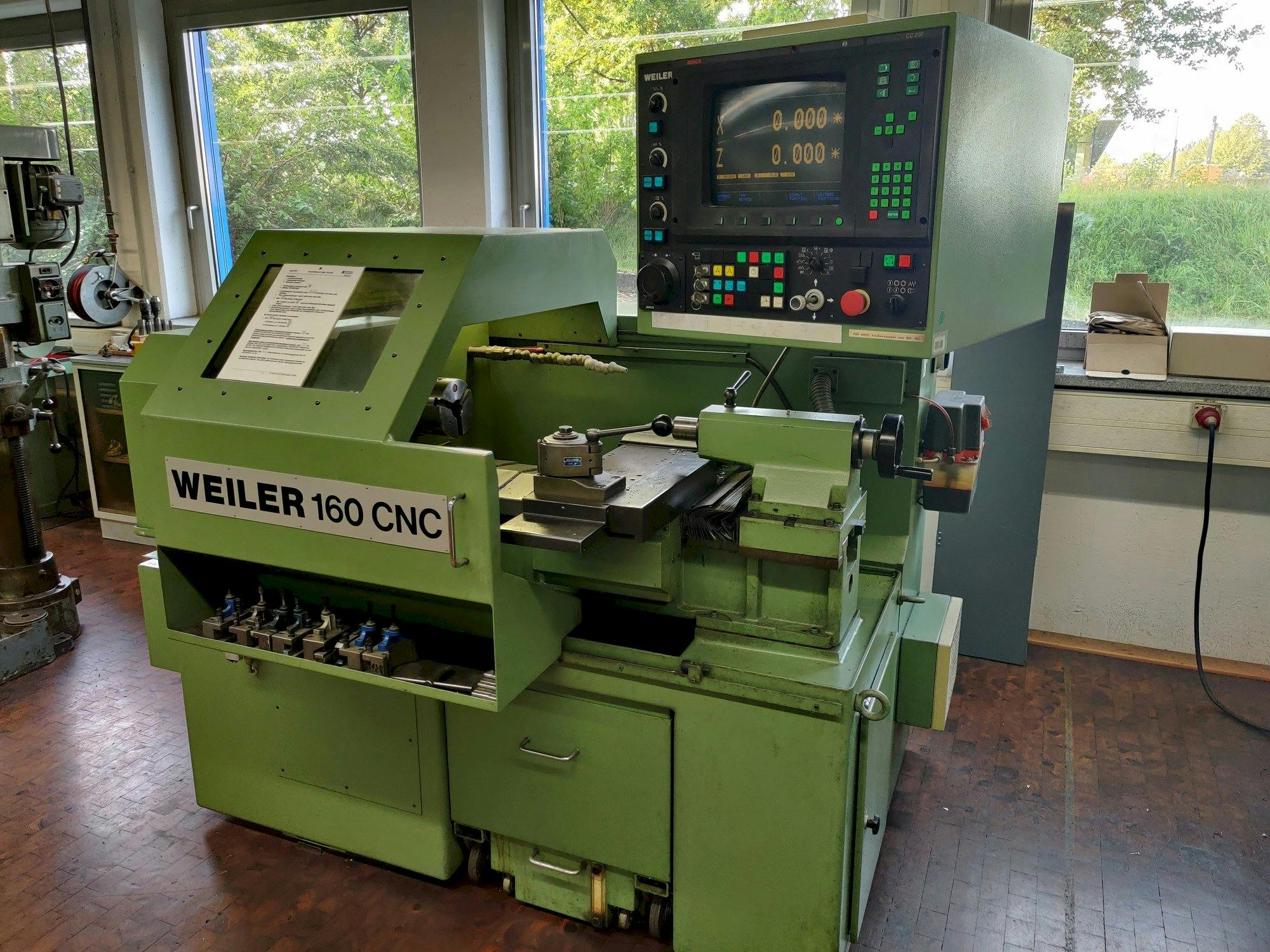 Front view of Weiler 160 CNC  machine