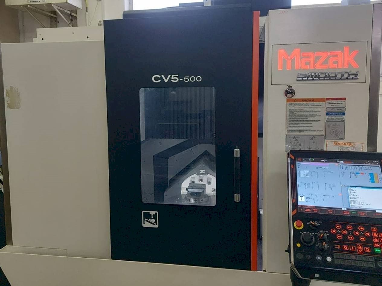 Front view of Mazak CV5-500 machine