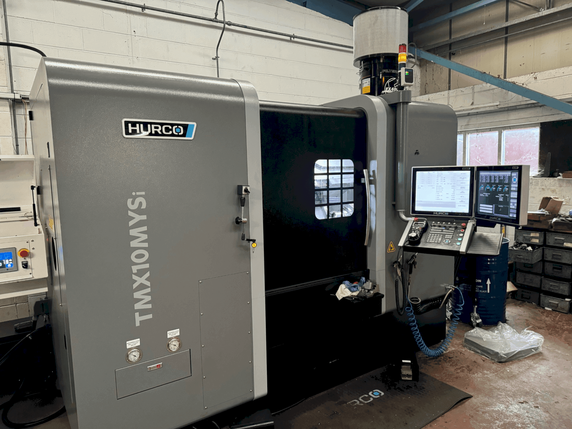 Front view of Hurco TMX10-MYSi machine