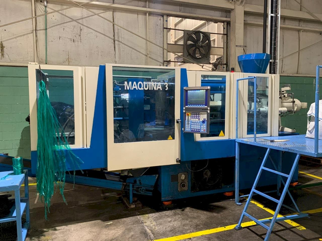 Front view of Krauss Maffei 160/750 CX machine