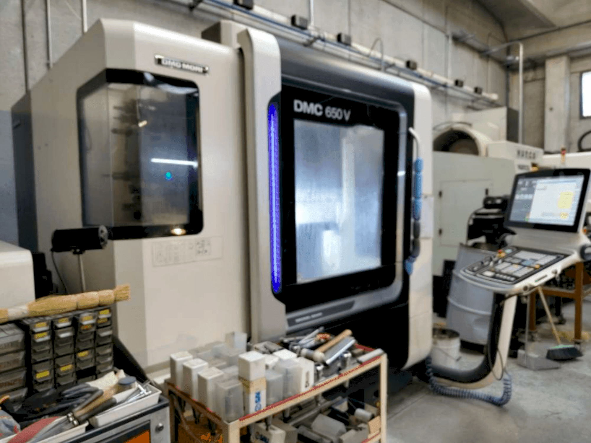 Front view of DMG MORI DMC 650V  machine