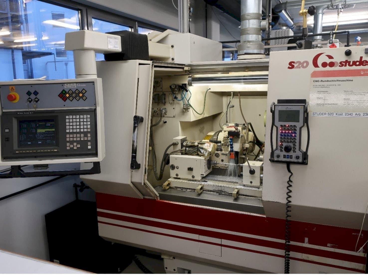 Front view of STUDER S20-CNC machine