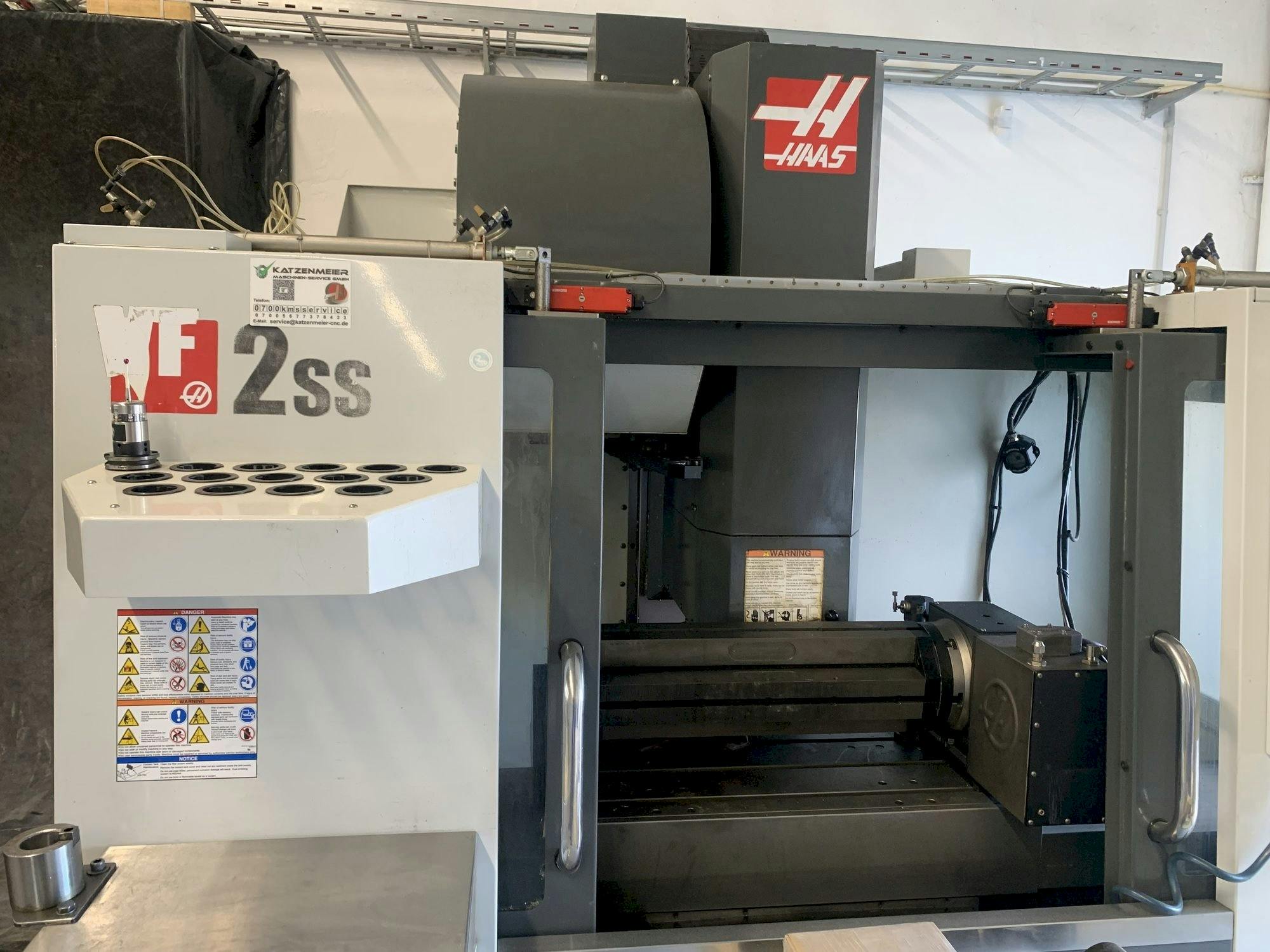 Front view of HAAS VF-2SS  machine