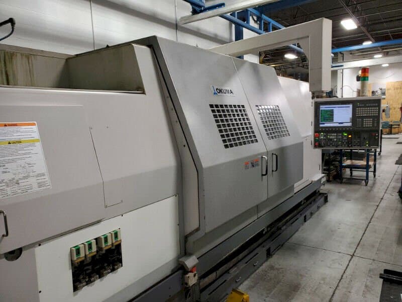Left side view of Okuma LB45 II machine