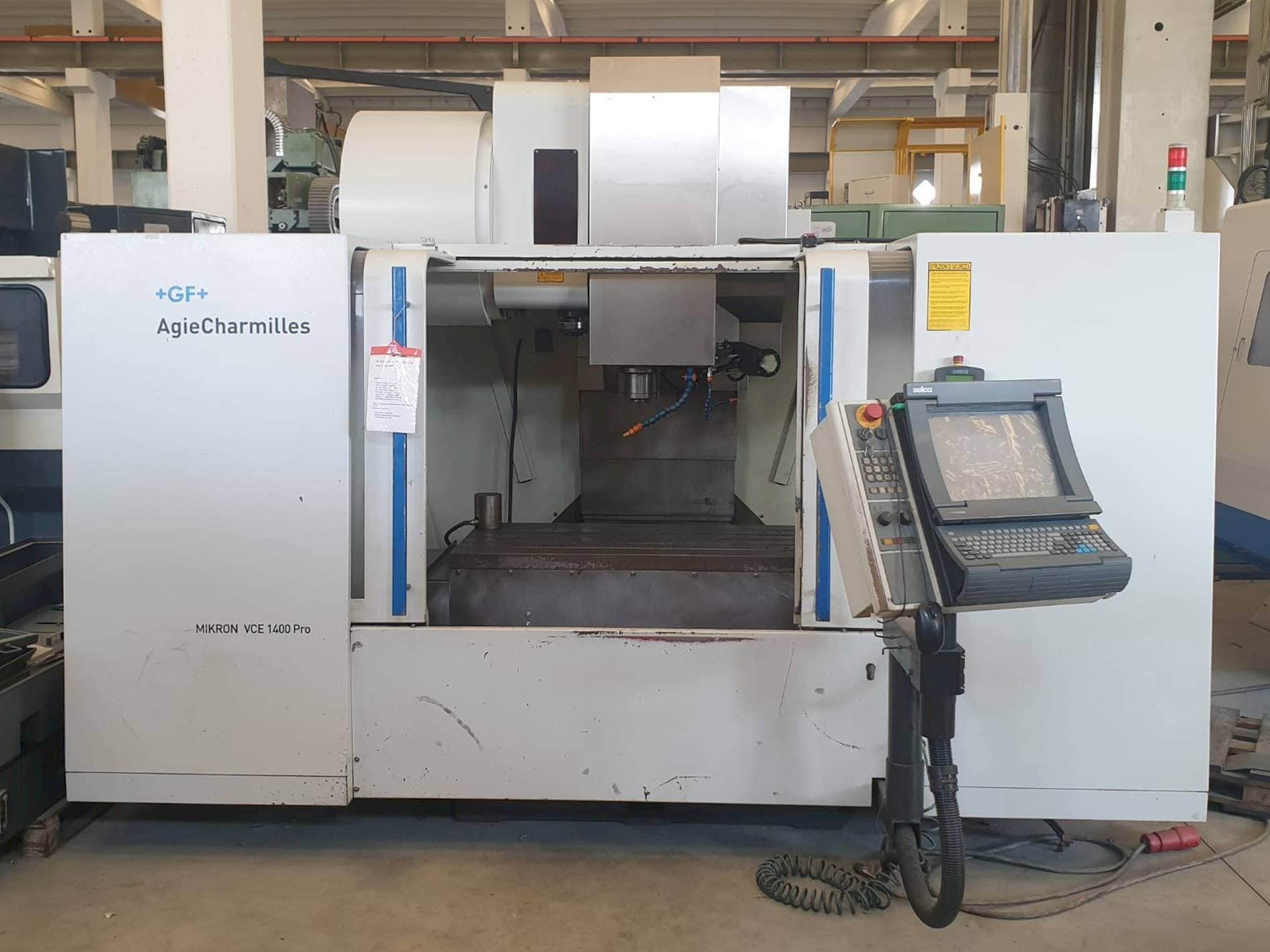 Front view of AgieCharmilles MIKRON VCE 1400 PRO machine