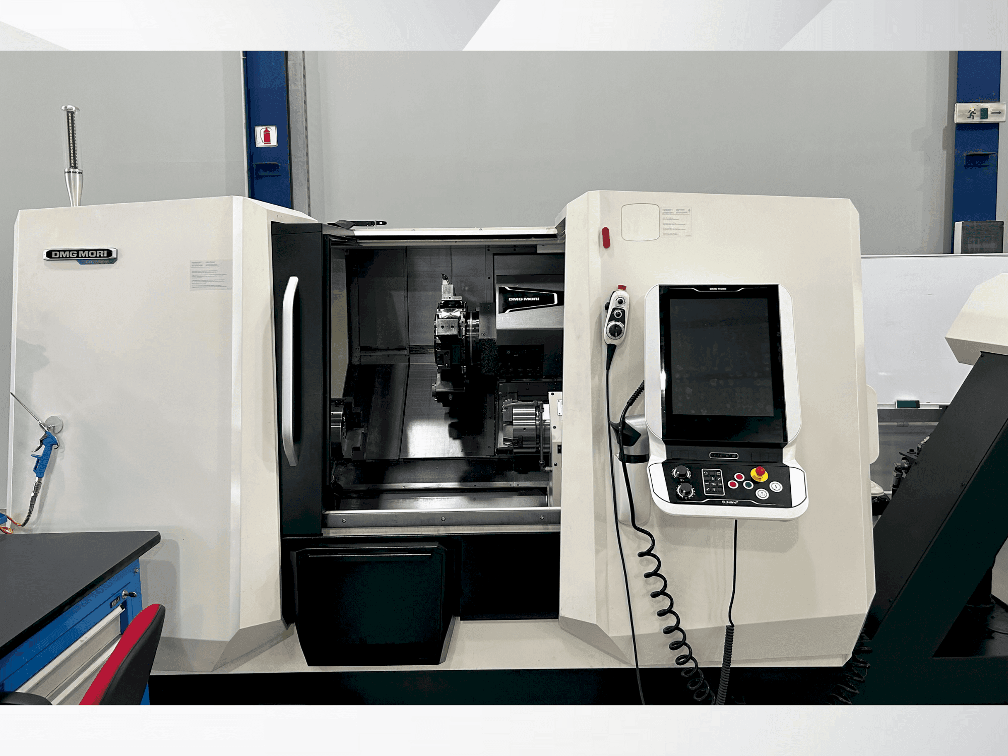 Front view of DMG MORI CLX 450 V6  machine