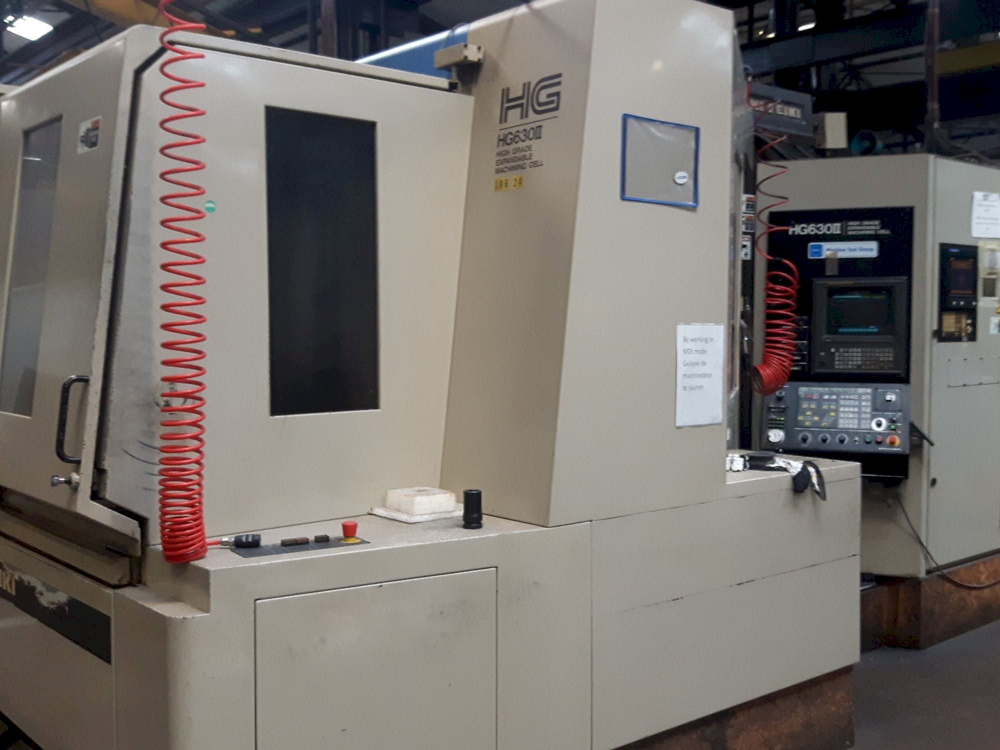 Front view of HITACHI SEIKI HG 630 machine