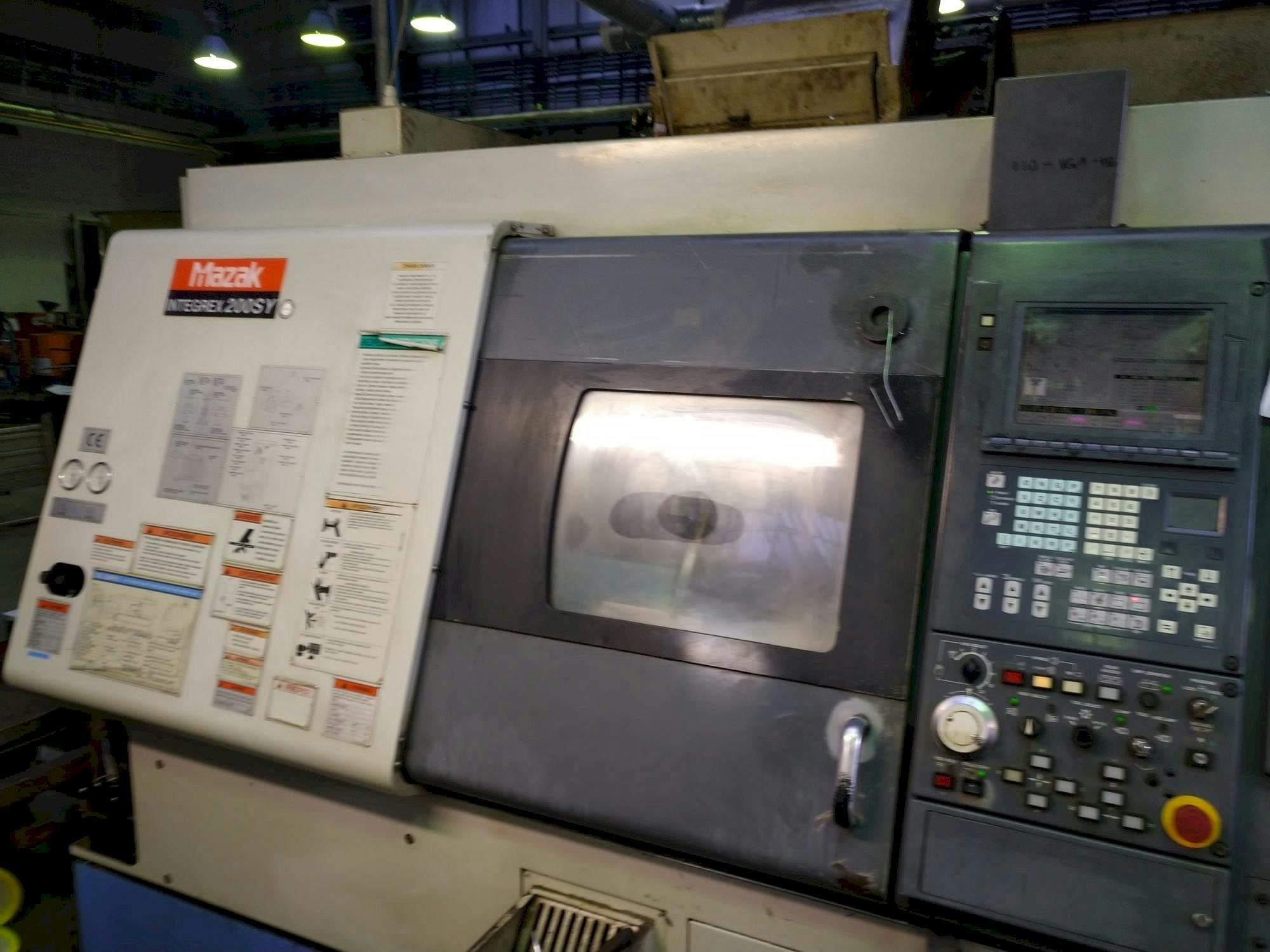 Left side view of Mazak Integrex 200 SY  machine