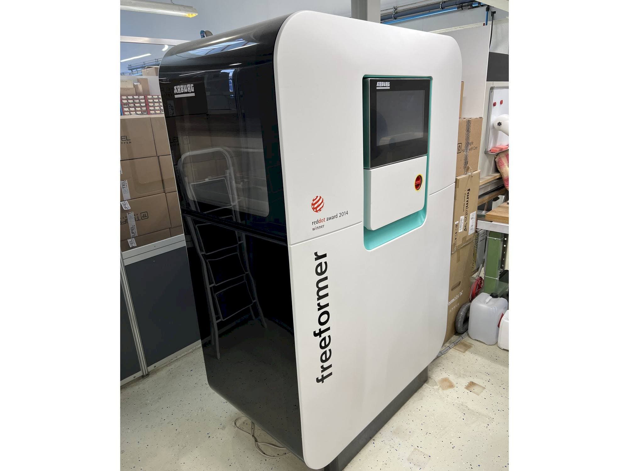 Front view of Arburg Freeformer 200 machine
