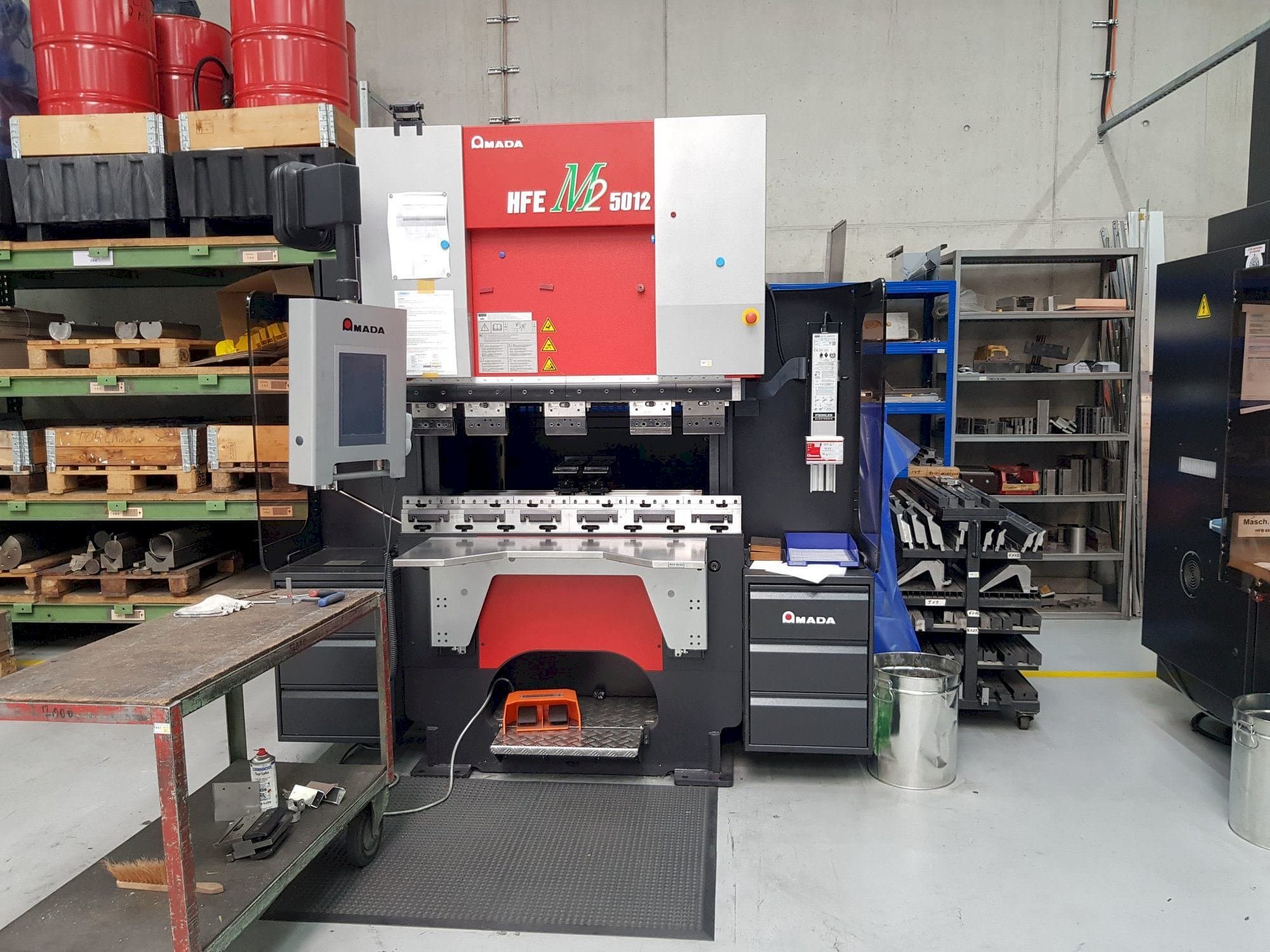 Front view of AMADA HFE M2 5012 machine