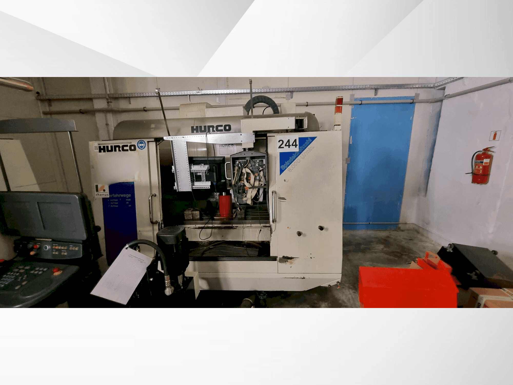 Front view of Hurco VM2 machine