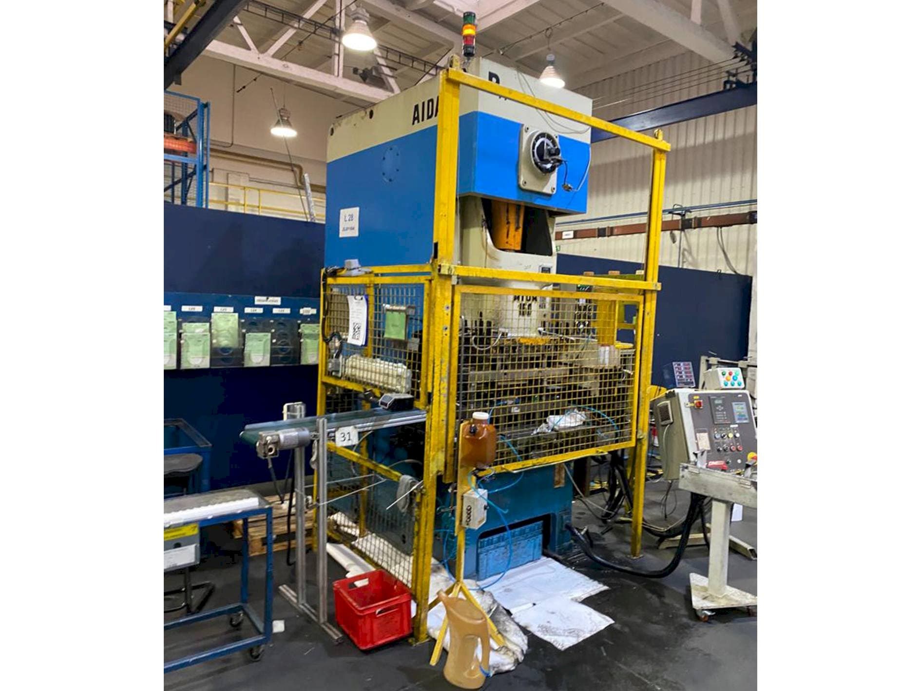 Front view of AIDA NC 1-150 machine