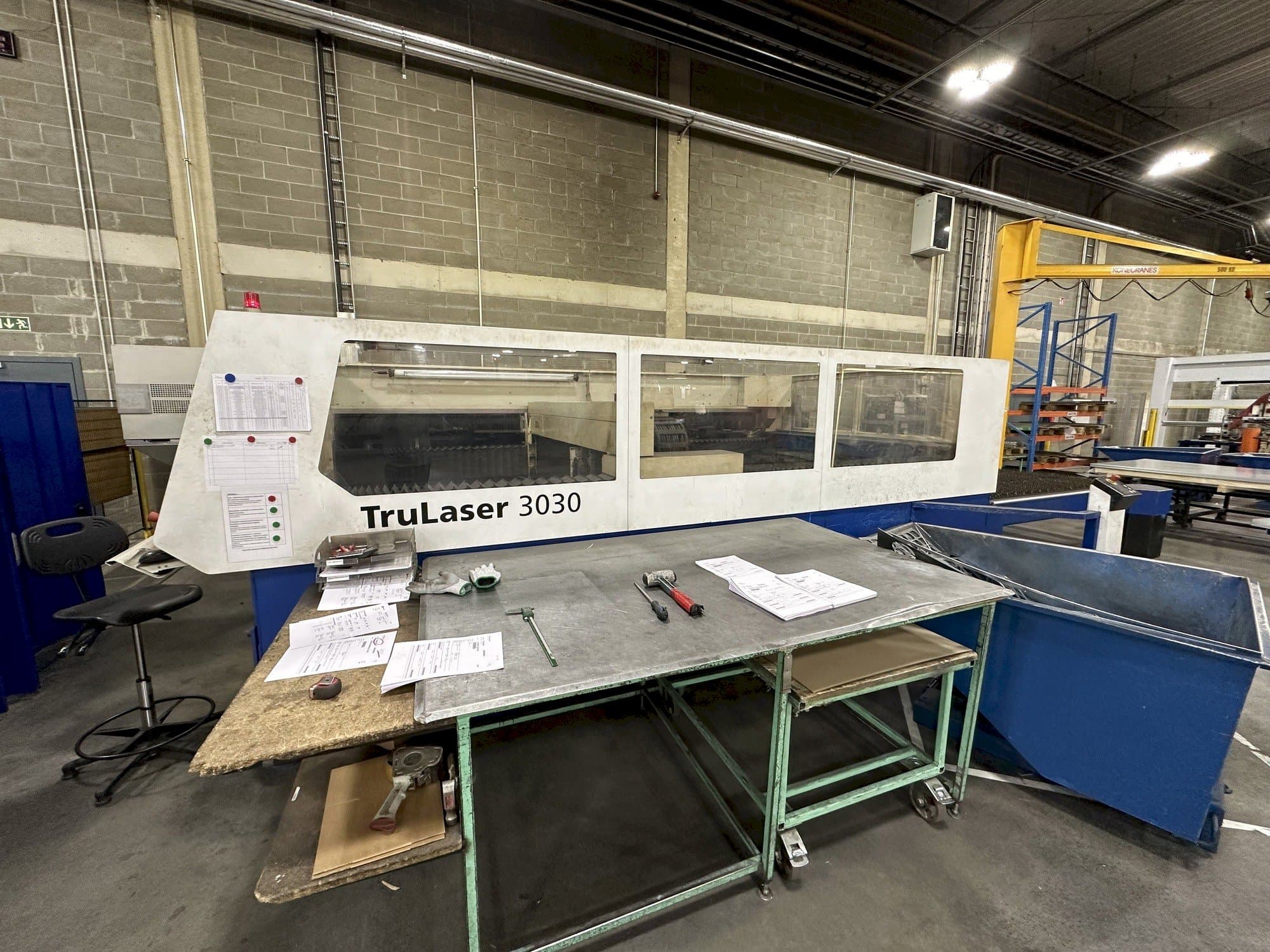 Front view of TRUMPF Trulaser 3030 machine