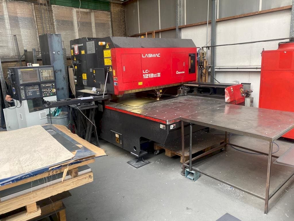 Front view of AMADA LC 1212 A3 machine