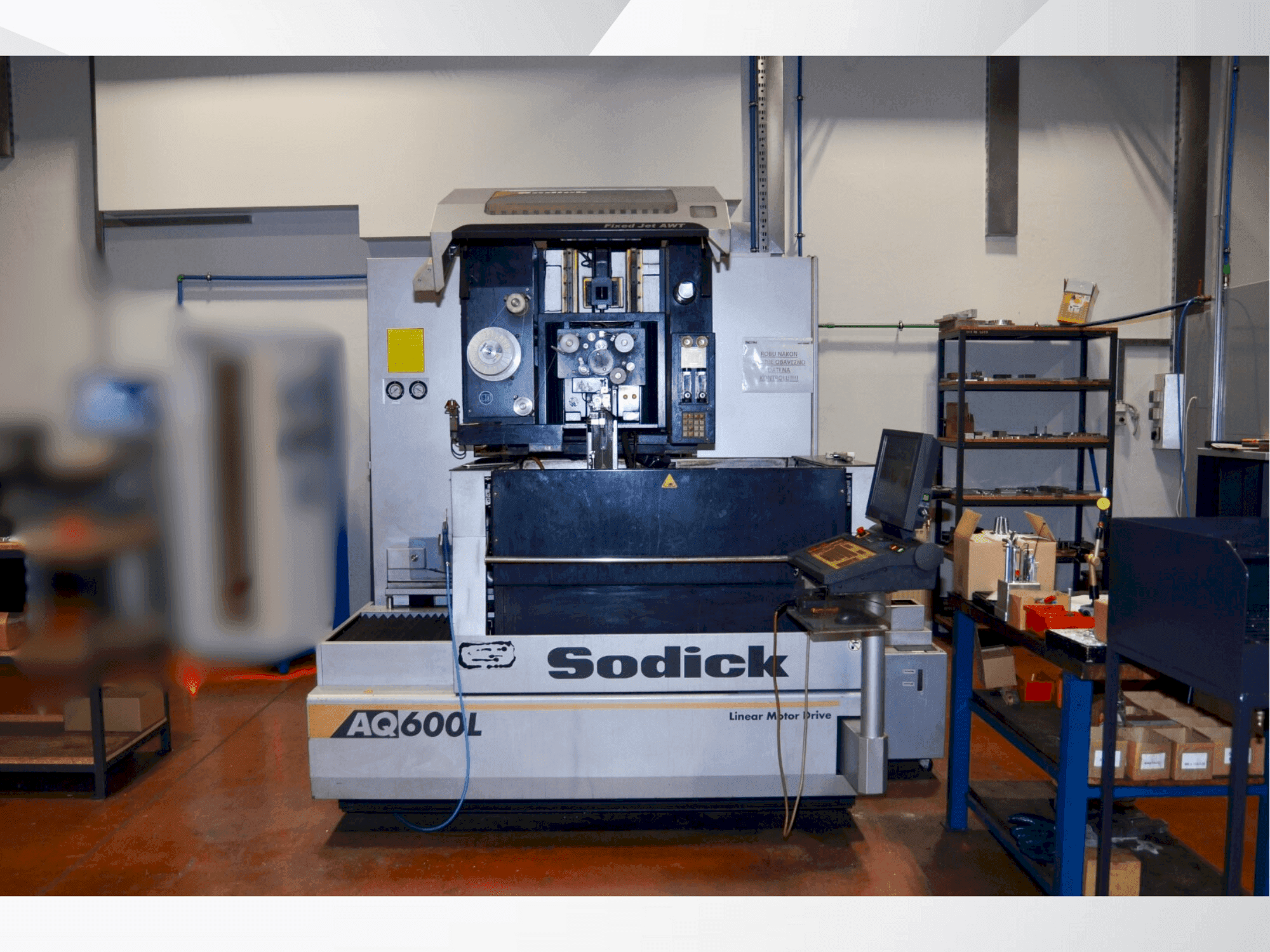 Front view of Sodick AQ 600L  machine