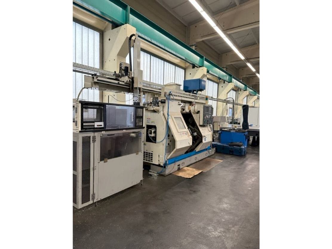 Front view of Okuma LT10 machine