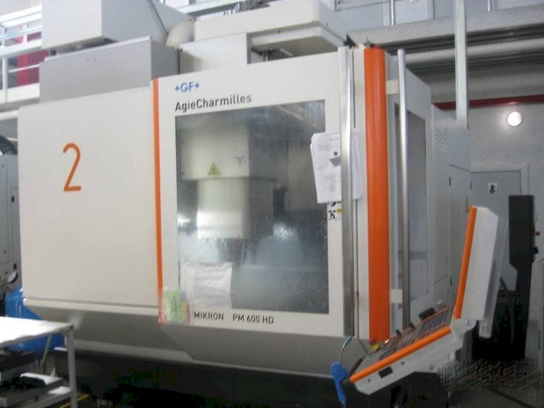 Front view of AgieCharmilles Mikron HPM 600 HD machine