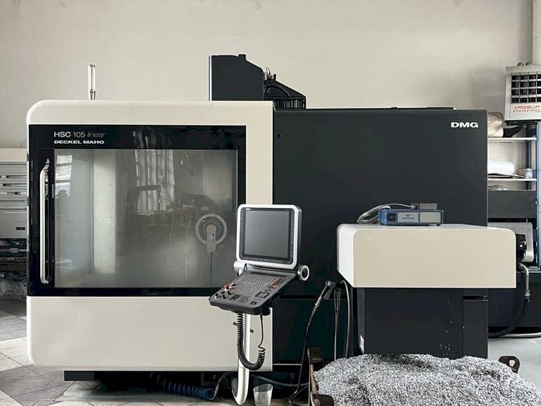 Front view of DMG HSC 105 linear machine