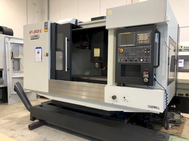 Front view of Leadwell V50L machine