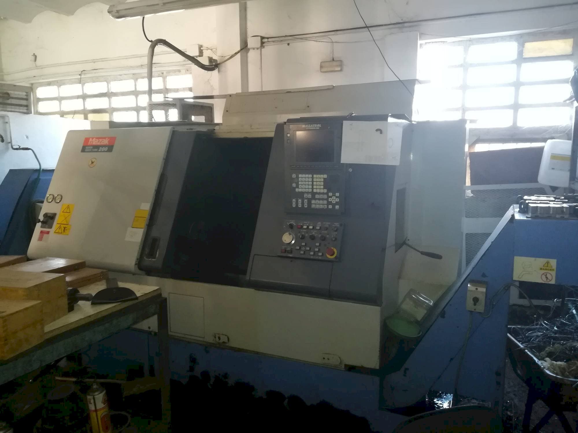 Front view of Mazak Super Quick Turn 200 machine