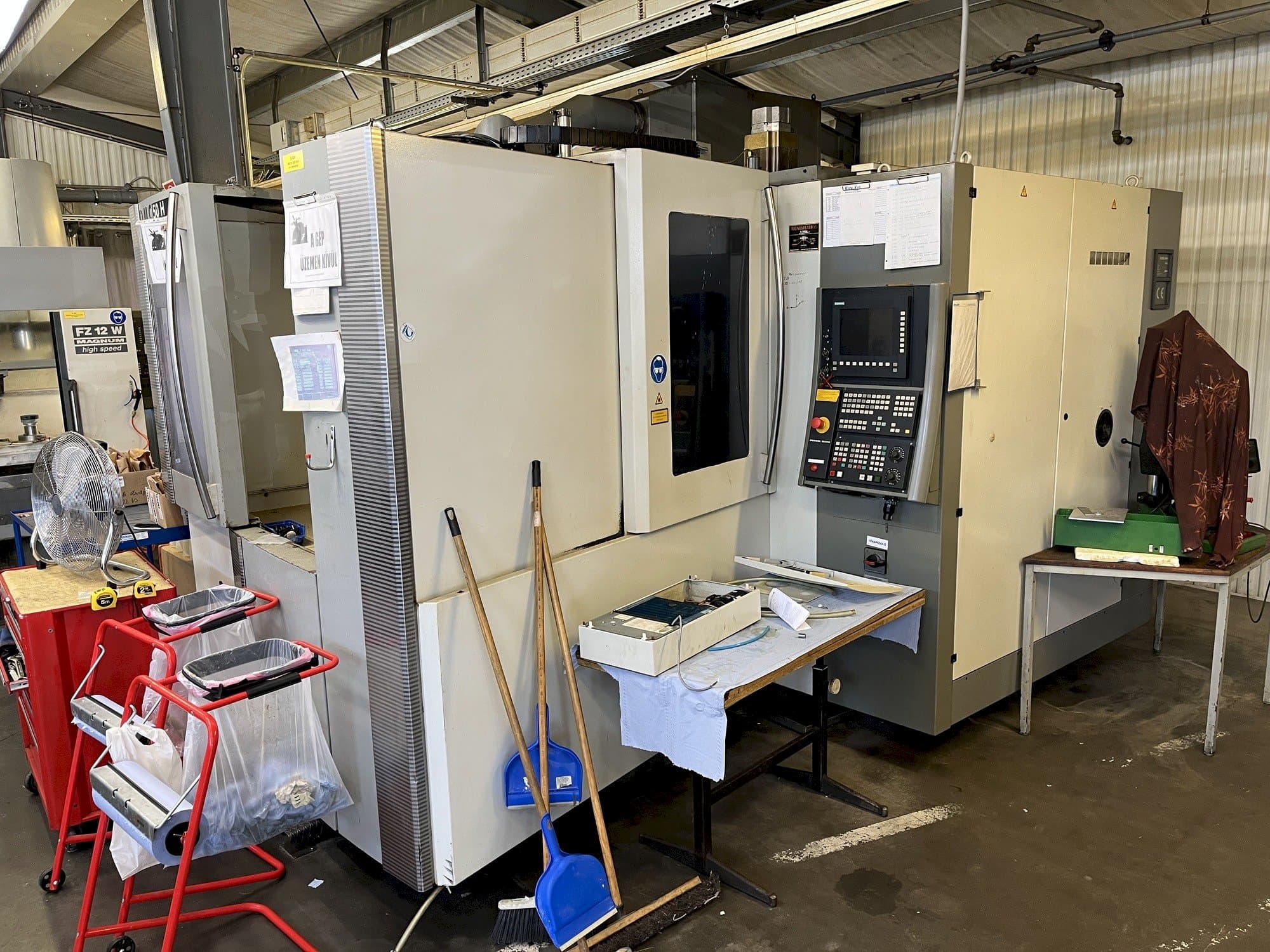 Front view of DMG MORI DMC 50H machine