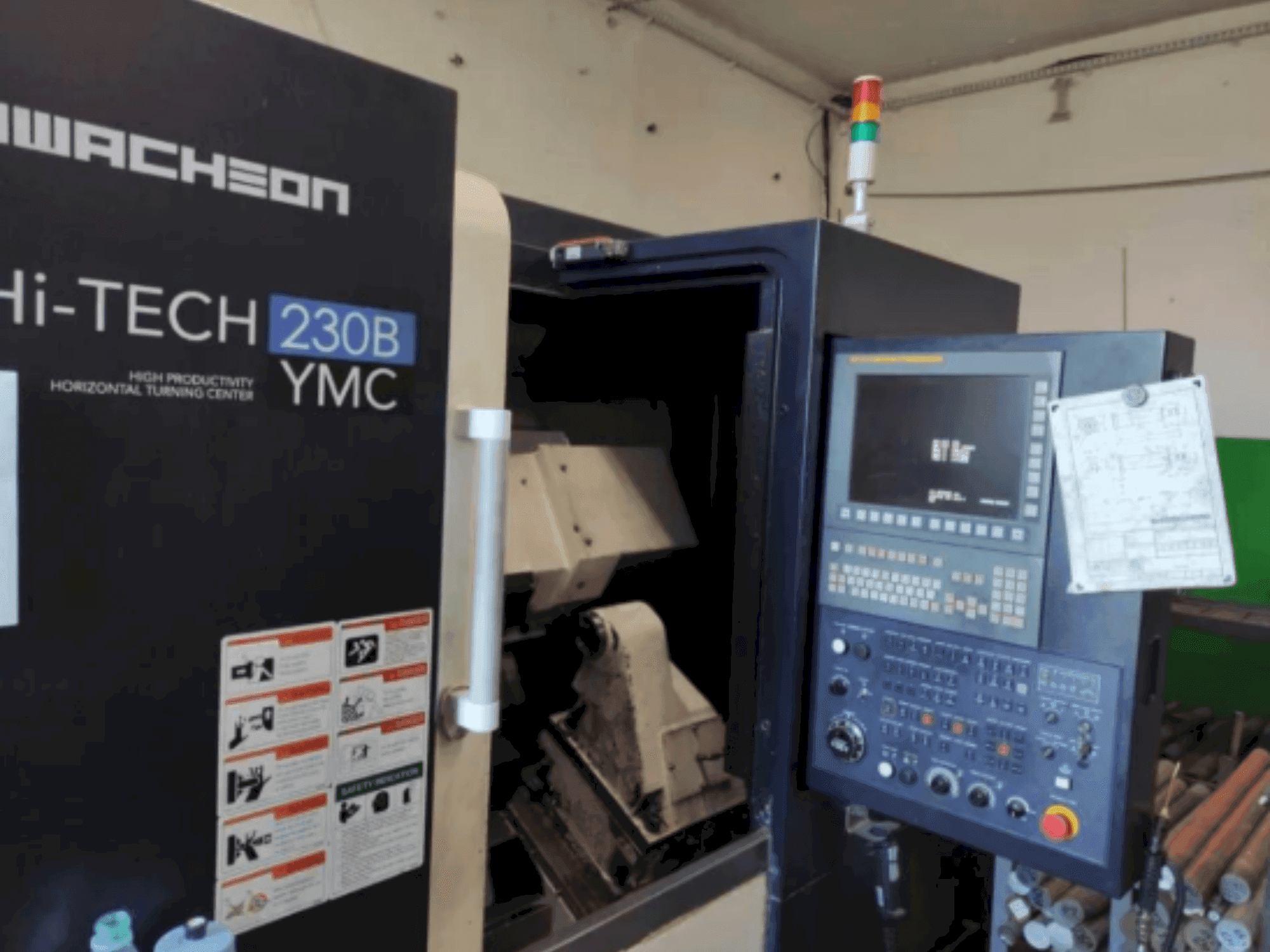 Front view of HWACHEON HI-TECH 230B YMC  machine