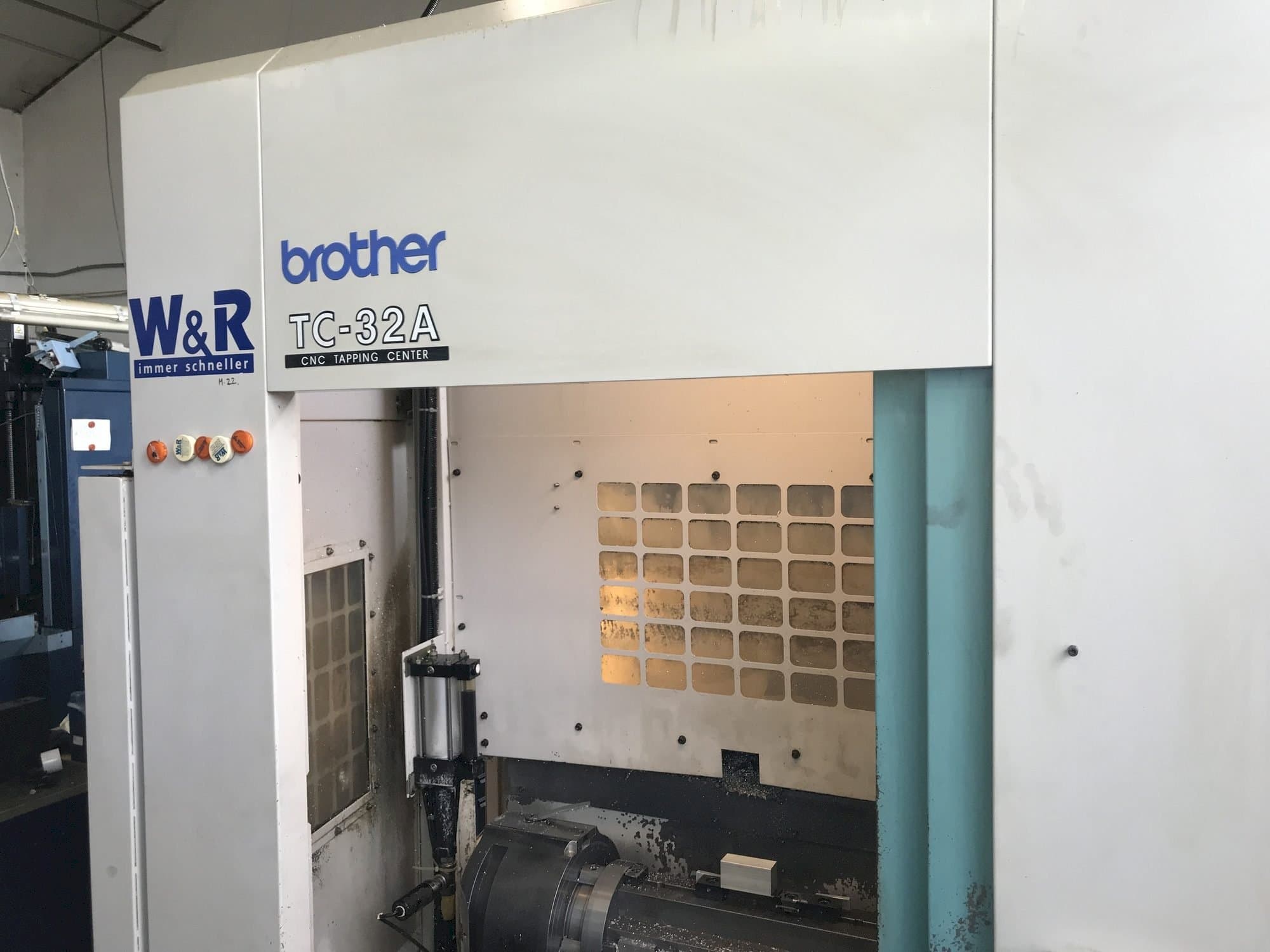 Front view of Brother TC-32A machine
