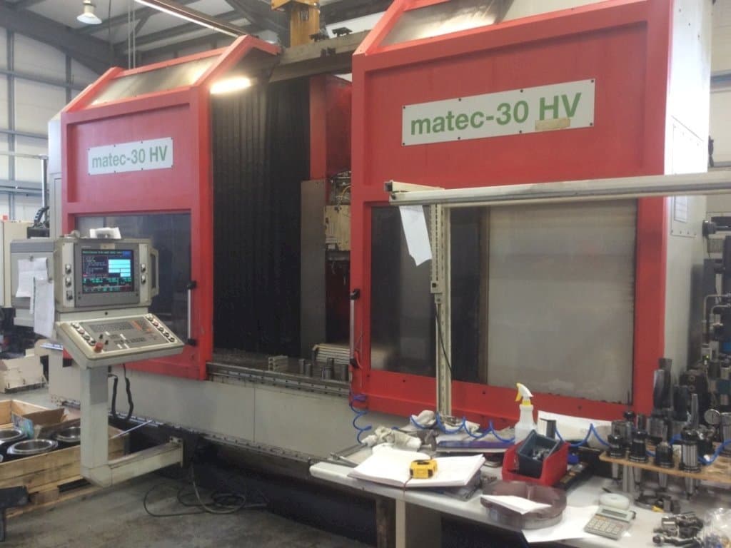 Front view of Matec 30 HV machine
