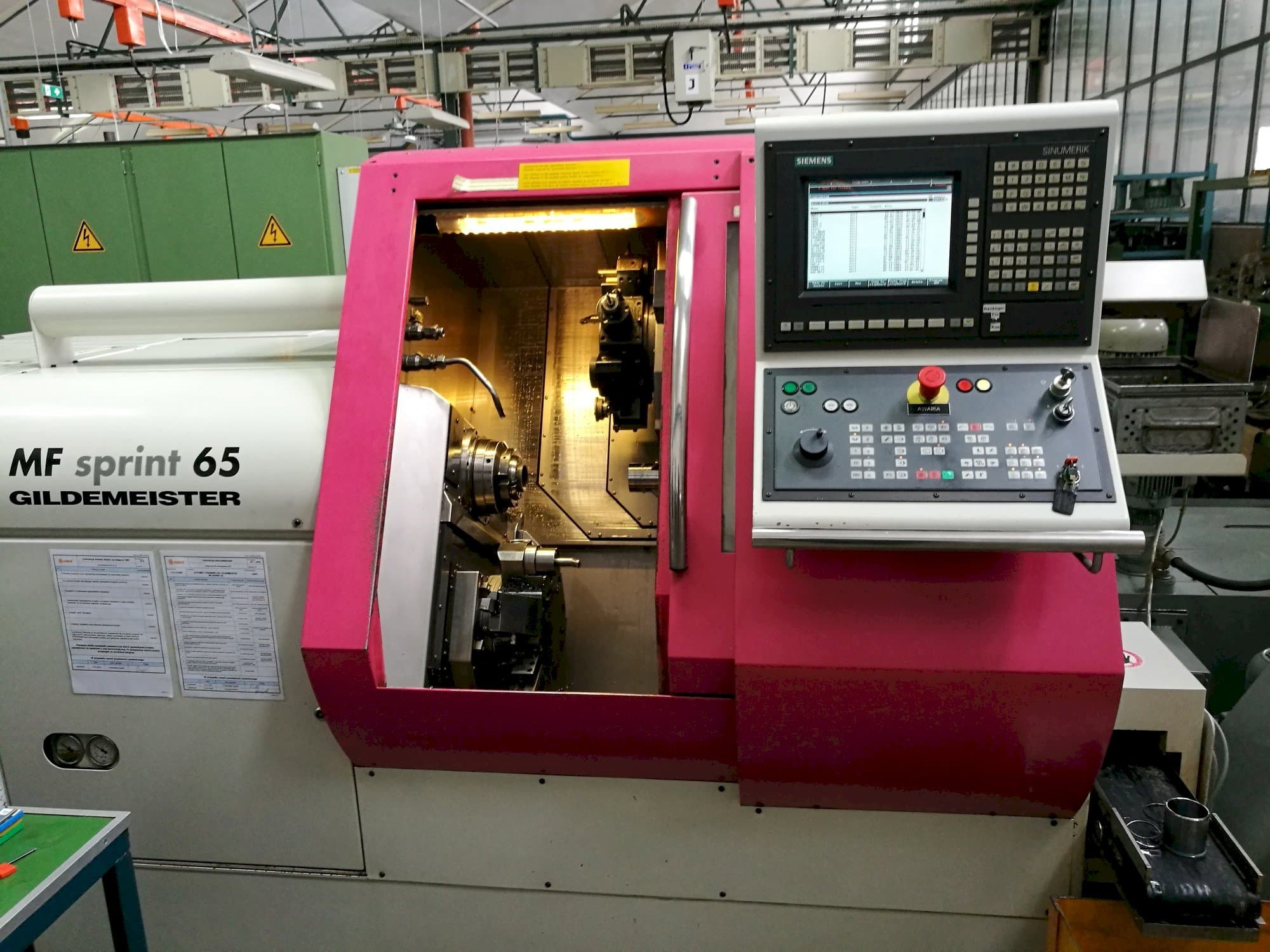 Front view of Gildemeister MF Sprint 65 machine