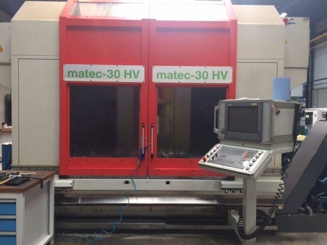 Front view of Matec 30 HV machine