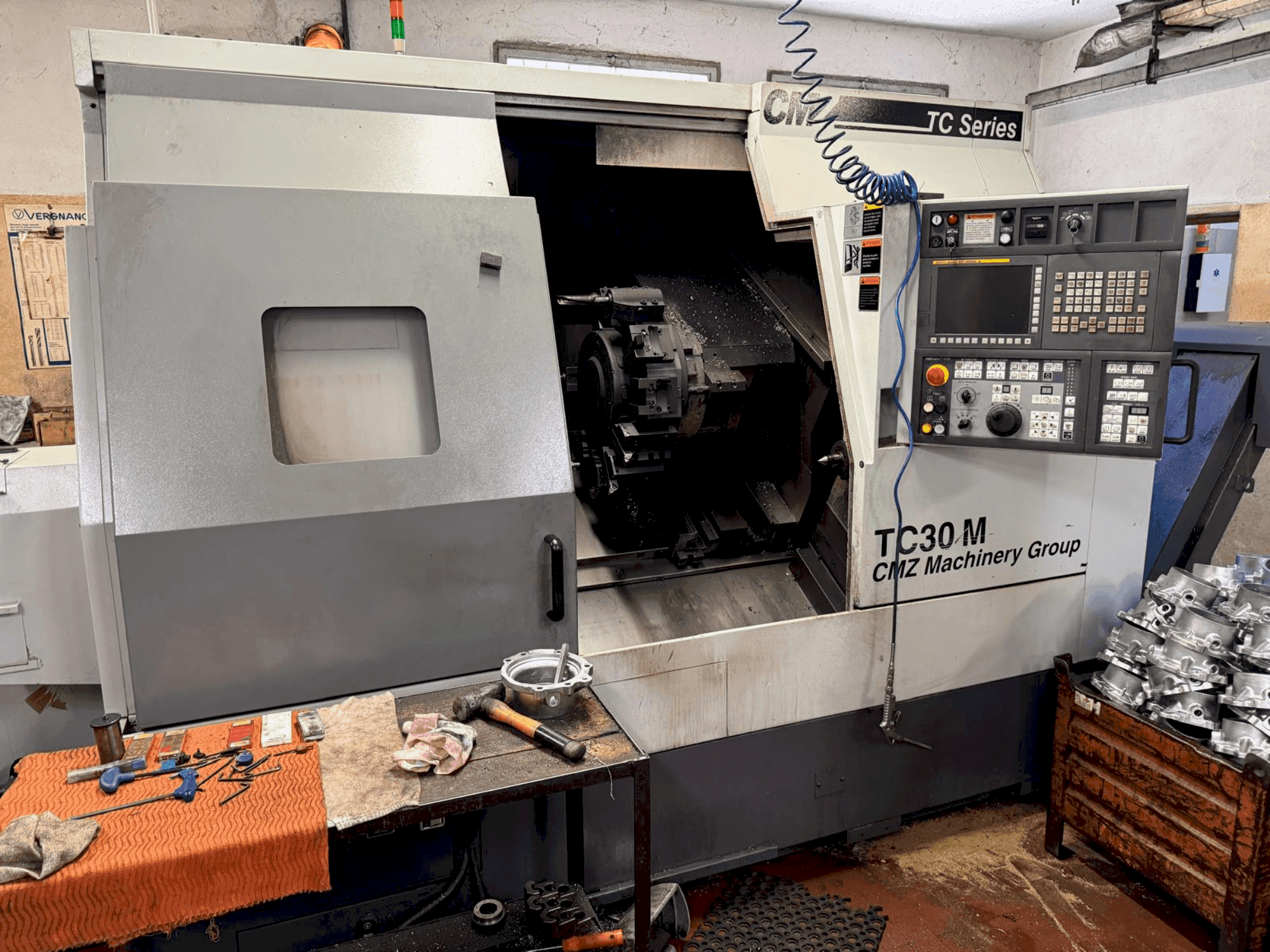 Front view of CMZ TC30M machine